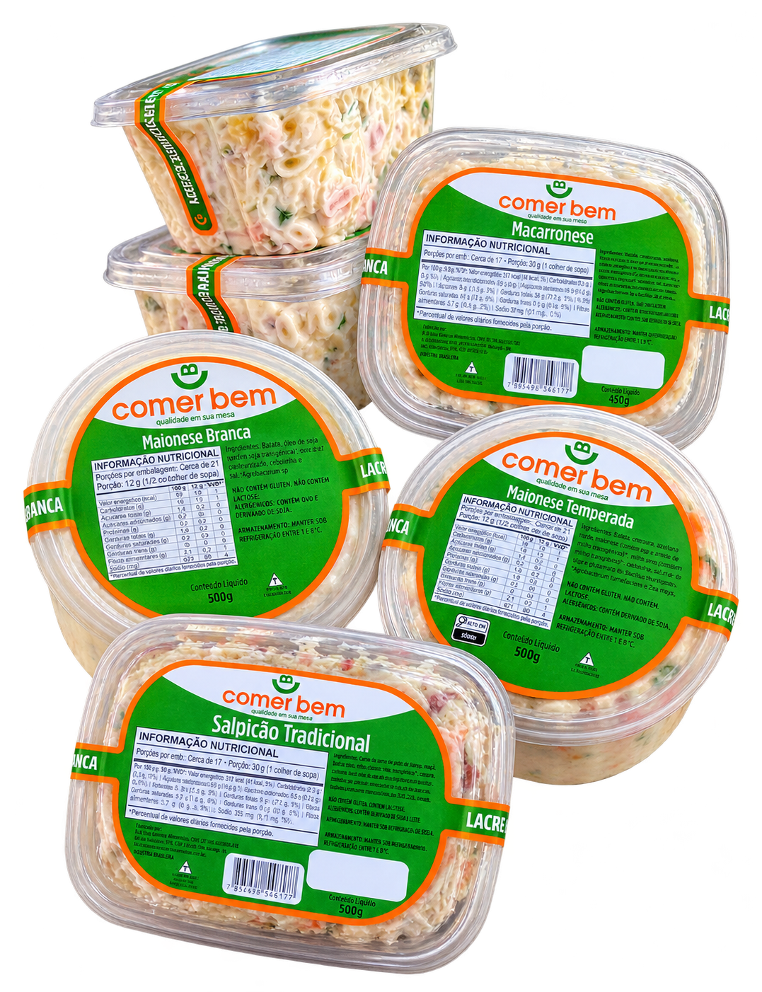 Maionese, salpicão e macarronese Comer Bem